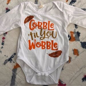 White and Orange Kids One Piece